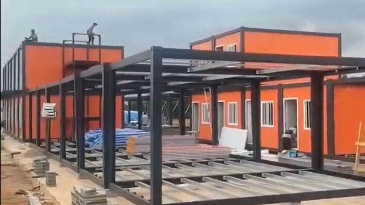 Multi-story worker accommodation block for phased modular camp planning in Saudi projects