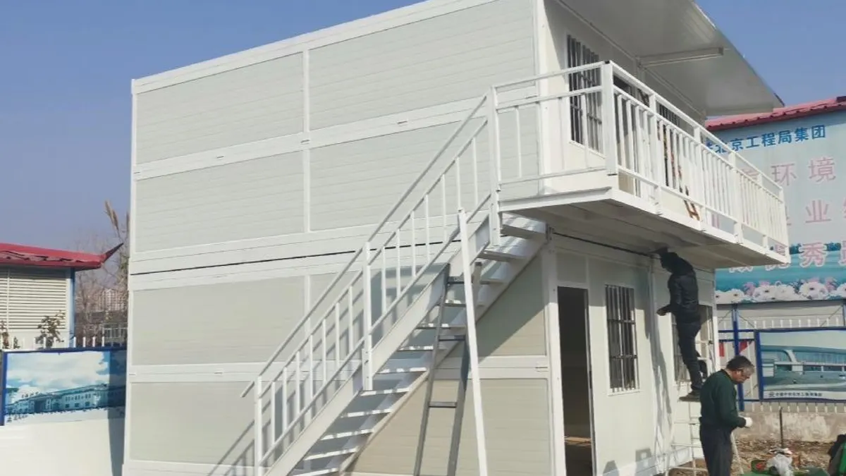 Folding worker accommodation module in a project setting for workforce camp planning