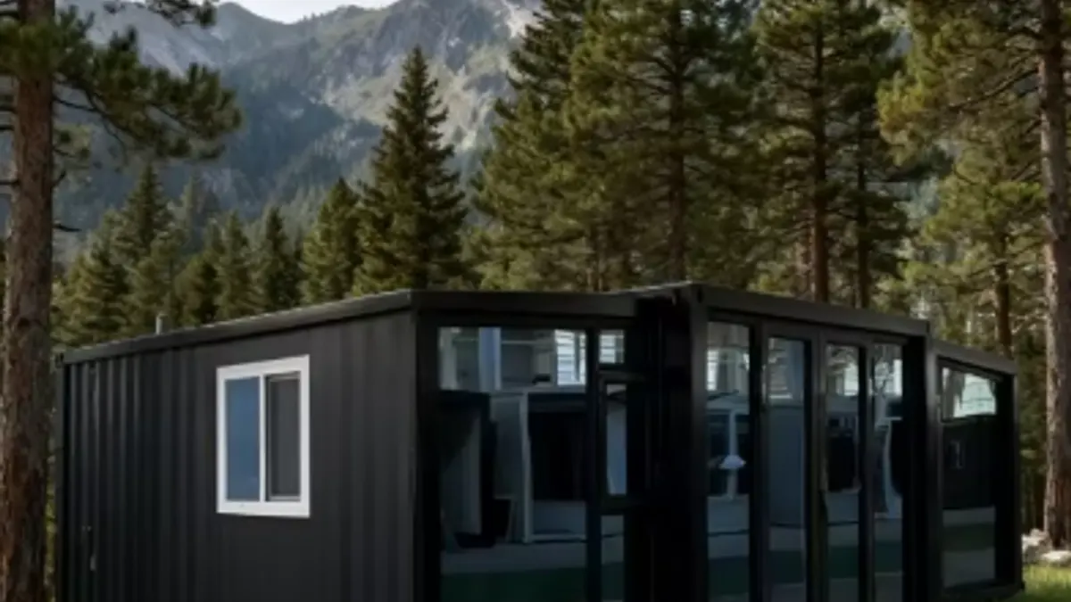 Expandable resort cabin used for RV park cabin pricing and utility scope planning