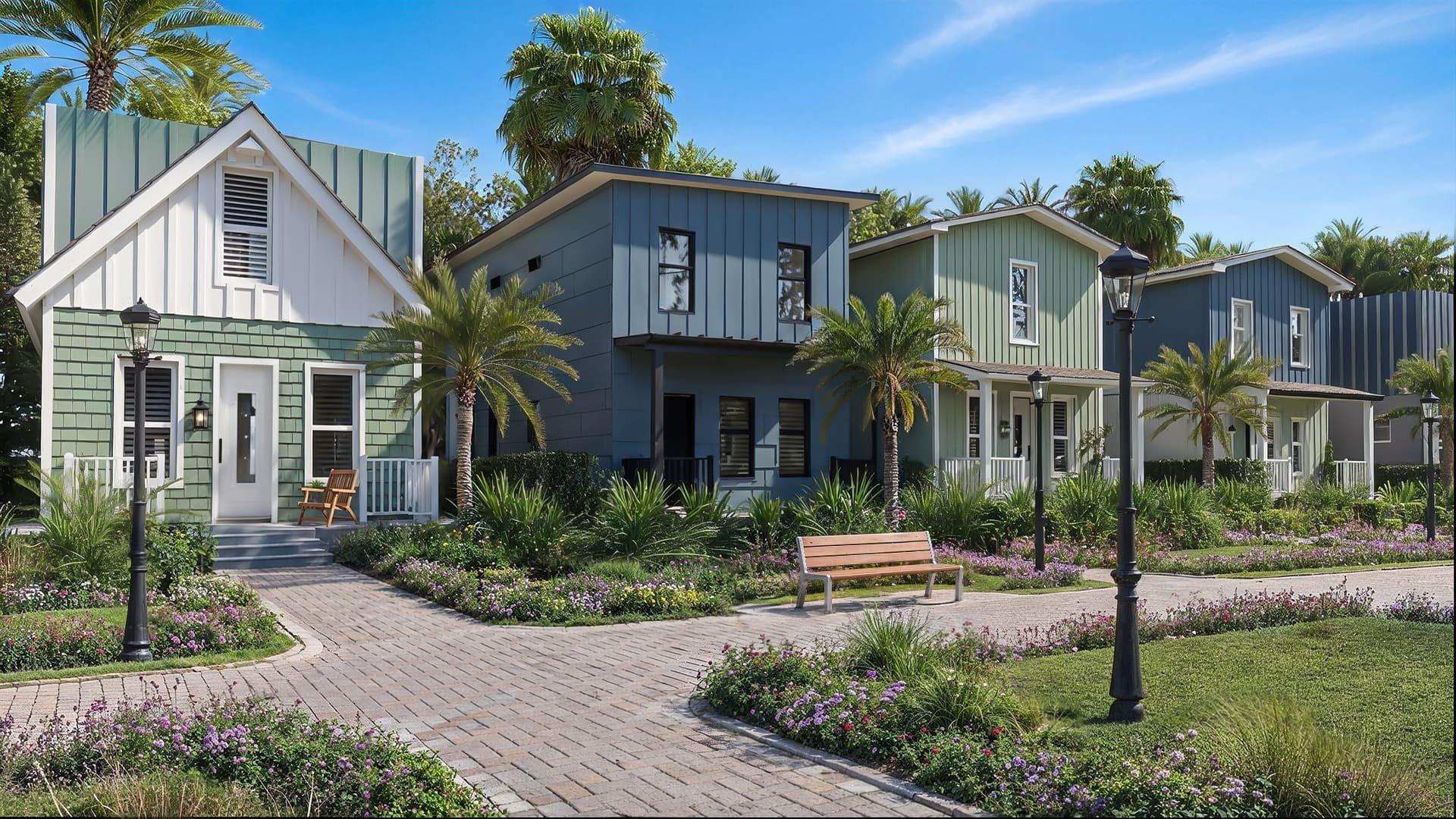 Homepage gallery image showing a modern modular home exterior from MK Mobile House