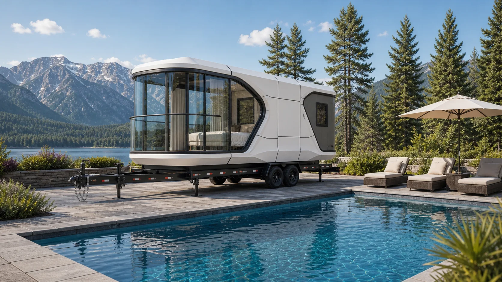 Resort-style modular cabin suited to North America hospitality planning