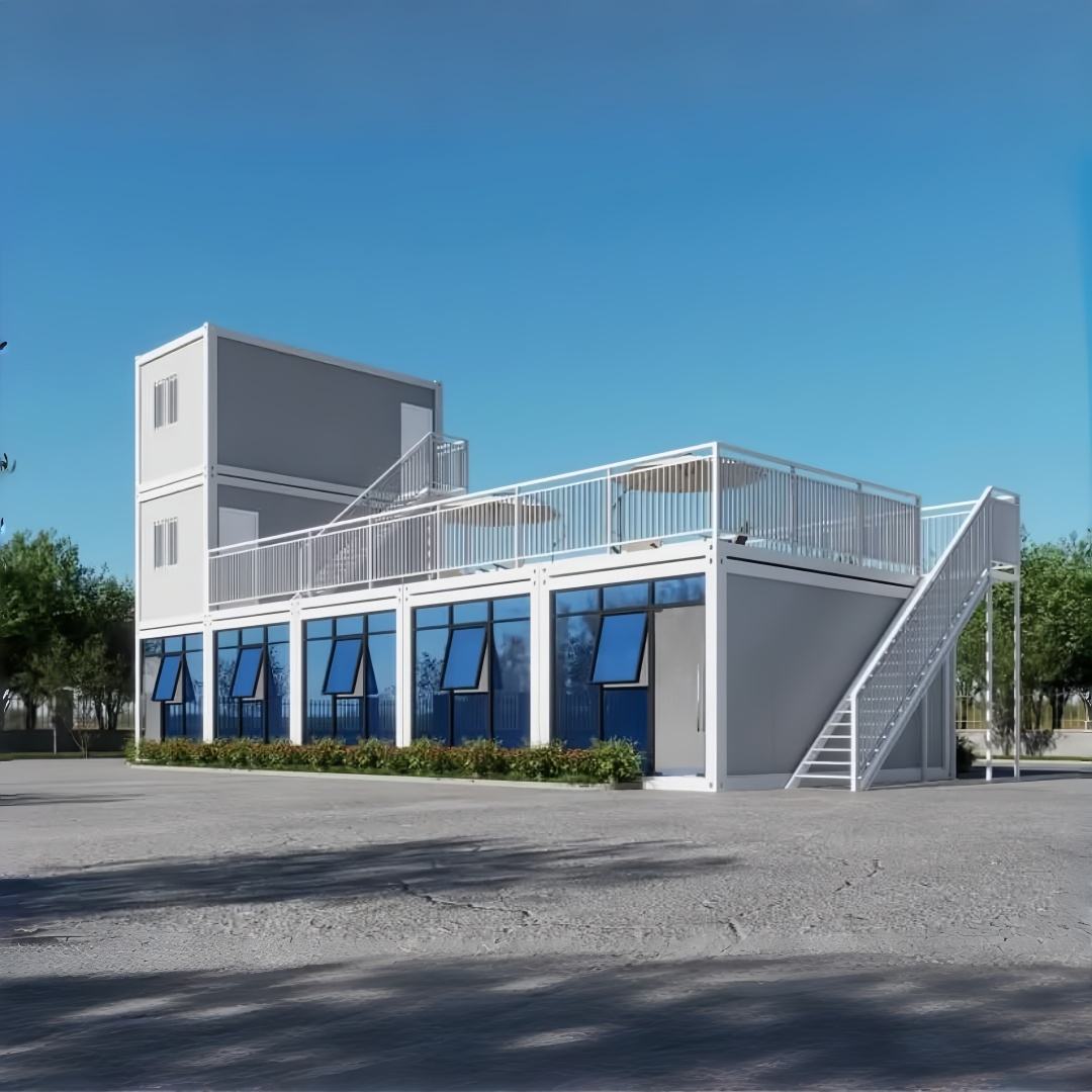 Modular Glass Front Office Building product view 06