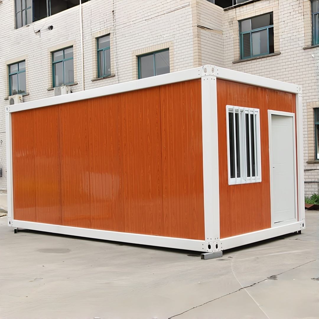 Modular Wood Grain Detachable Residential Building side view wood grain exterior