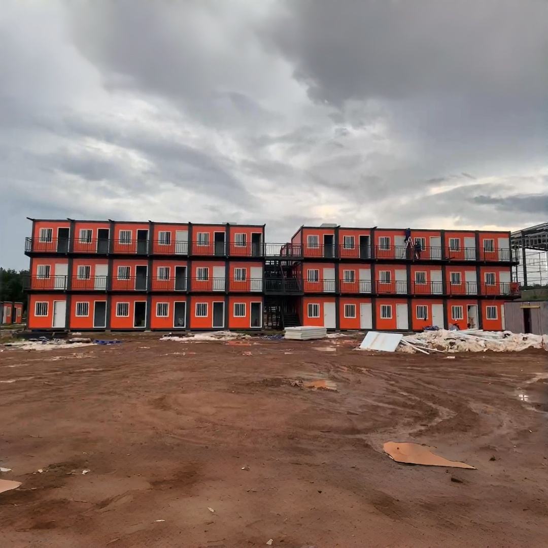 Multi-Story Orange Worker Accommodation Block product view 02