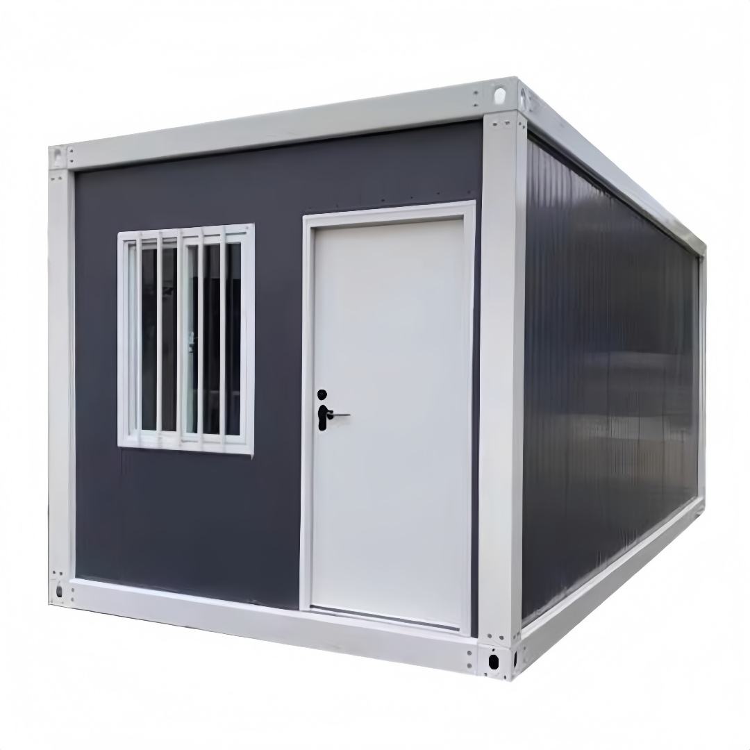 Quick Build Detachable Office Container gray module corner view
