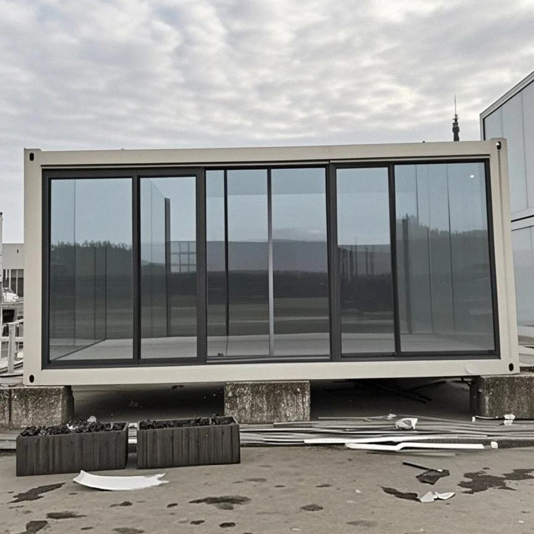 Two-Story Glass Facade Container Office product view 04