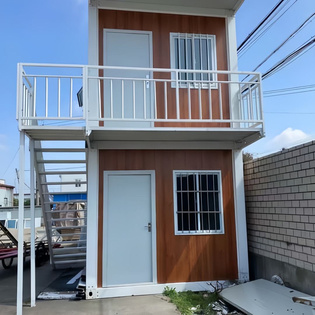 Two-Story Wood Finished Detachable House two story balcony front