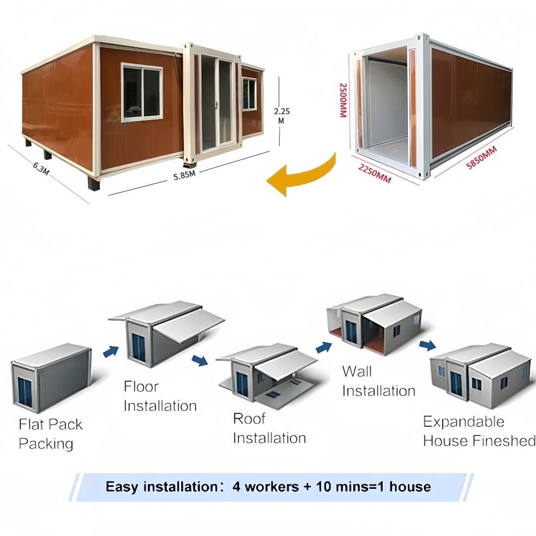20ft Galvanized Expandable Cabin product view 05