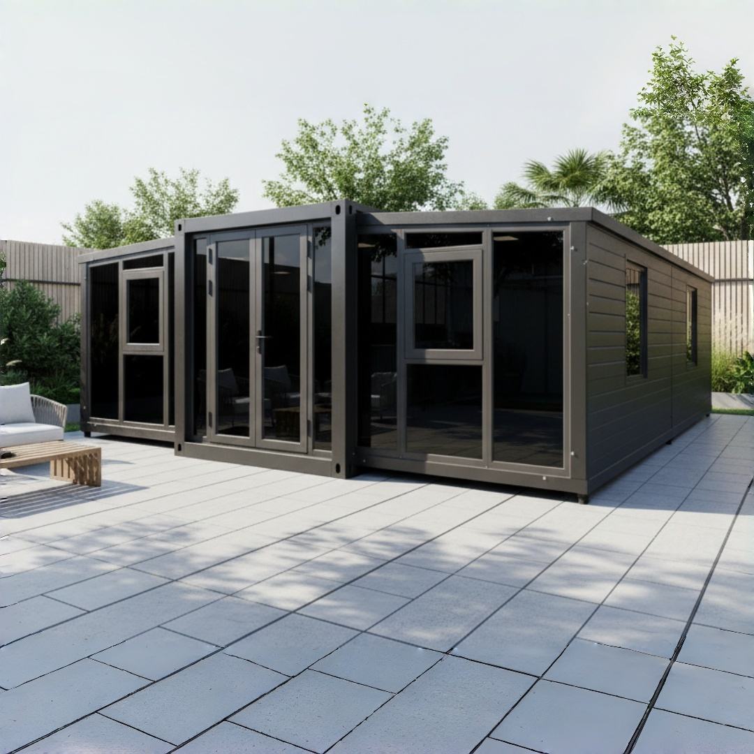 Glass Curtain Wall Expandable Cabin cover image for a modular product in the Expandable Container House category
