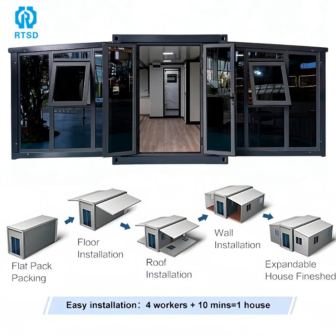 Glass Curtain Wall Expandable Cabin product view 04