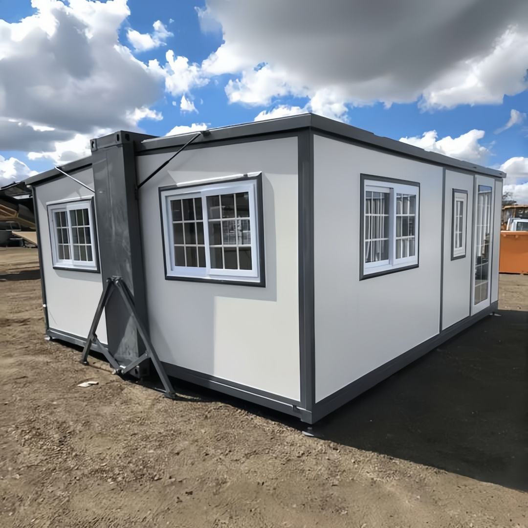 Steel Frame Extendable House site installation