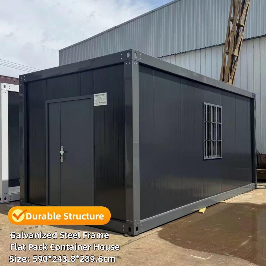 Black 20ft Flat Pack Tiny House cover image for a modular product in the Flat Pack Container House category