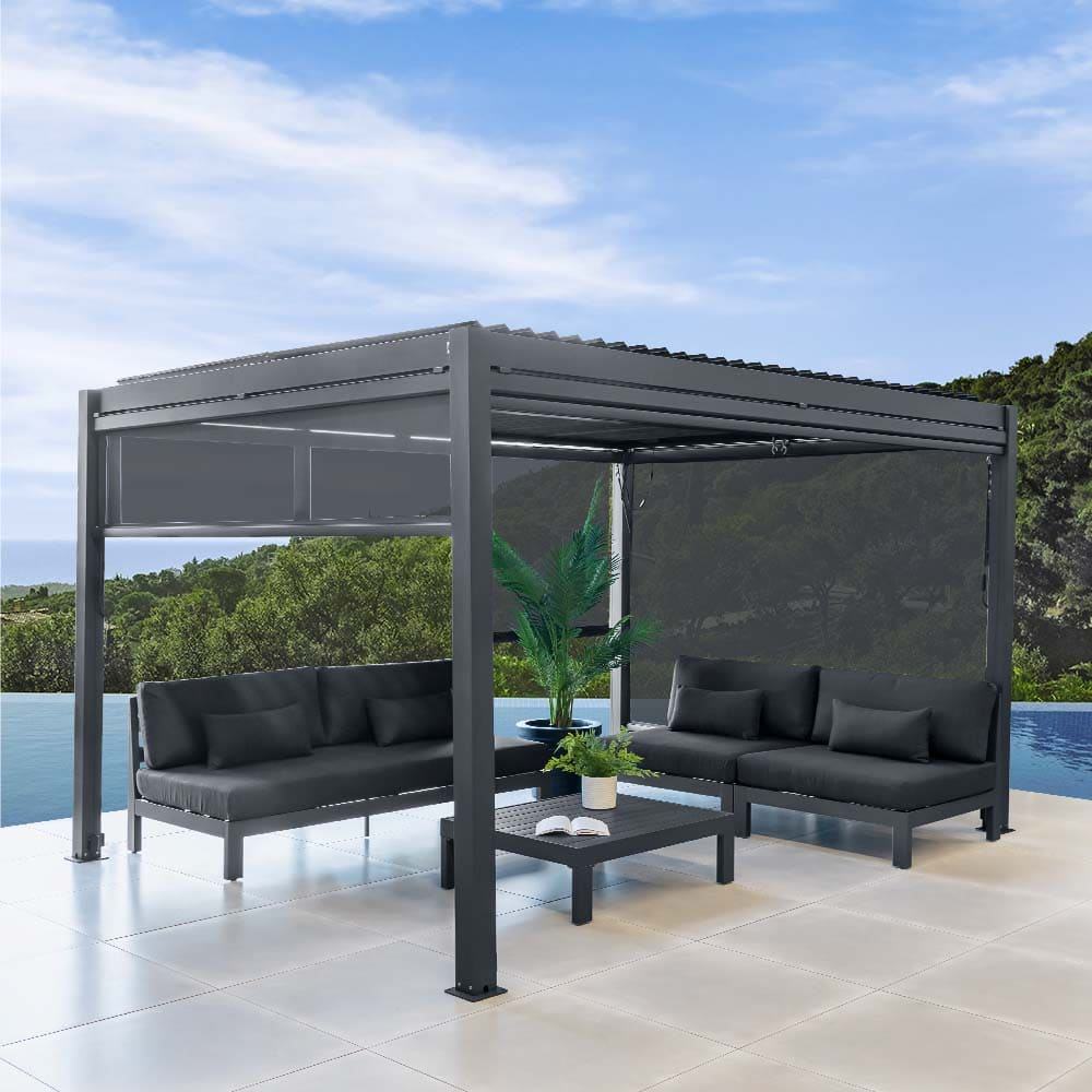 Electric Adjustable Aluminum Pergola application view