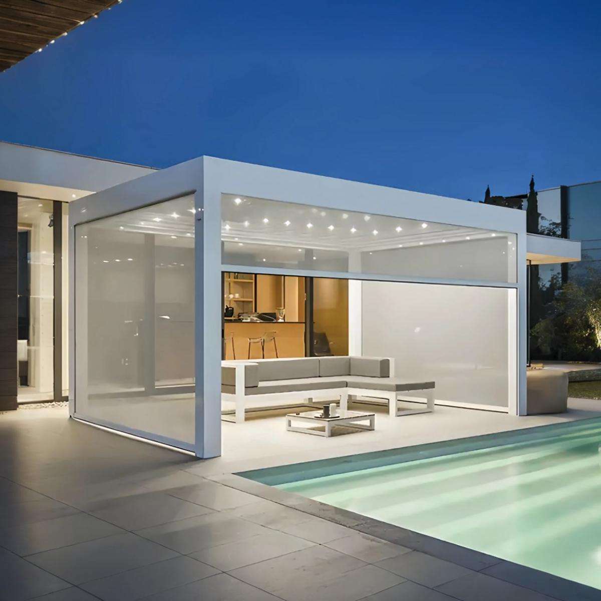 Pergola, Gazebo & Pavilion hero image showing a modular product category for project applications