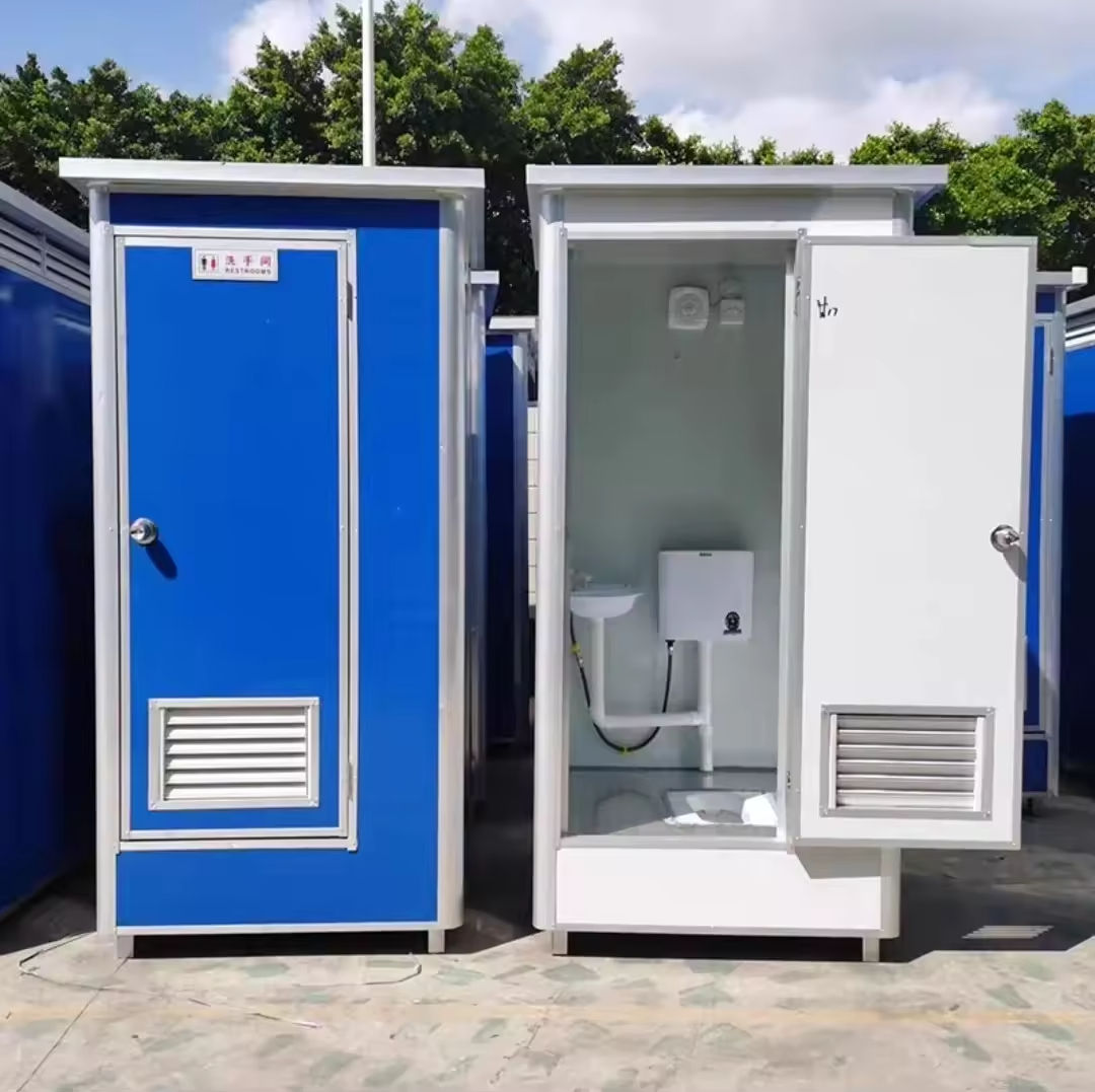 Galvanized Frame Prefab Mobile Toilet House detail view
