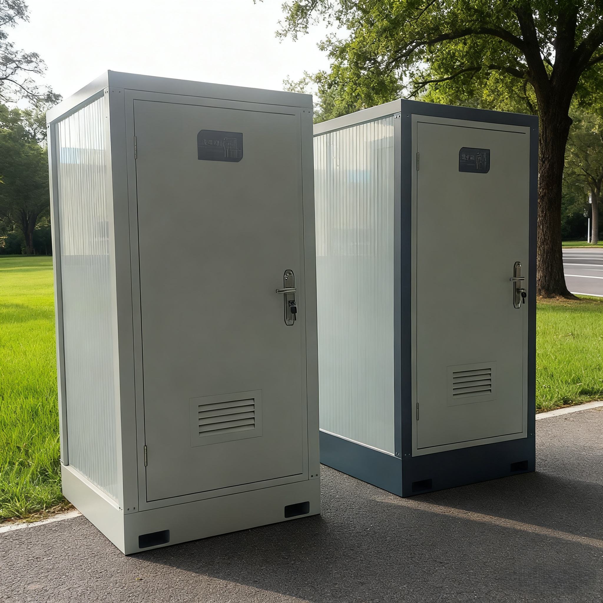 Modern Outdoor Mobile WC detail view