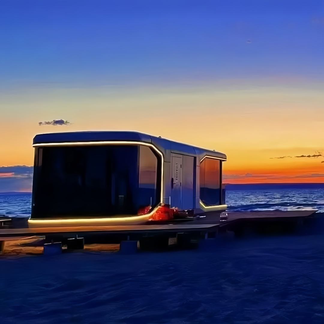 20ft Luxury Hotel-Style Mobile Capsule cover image for a modular product in the Space Capsule House category