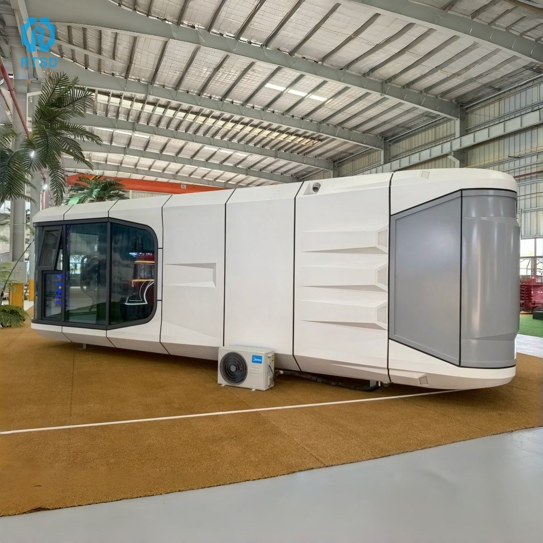 Large Space Steel Capsule Mobile Home detail view