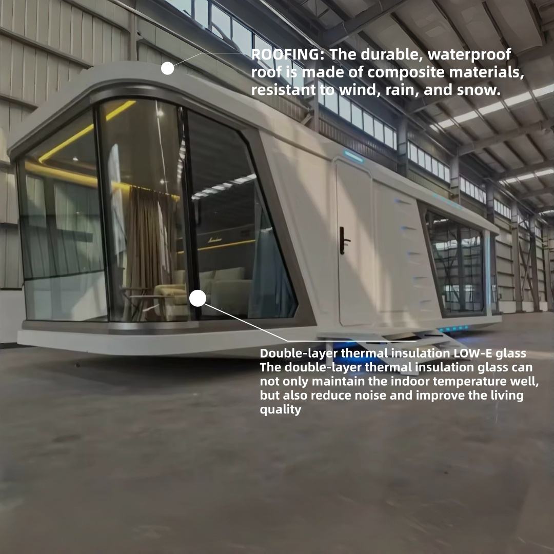 LOW-E Glass Thermal Space Capsule House configuration reference