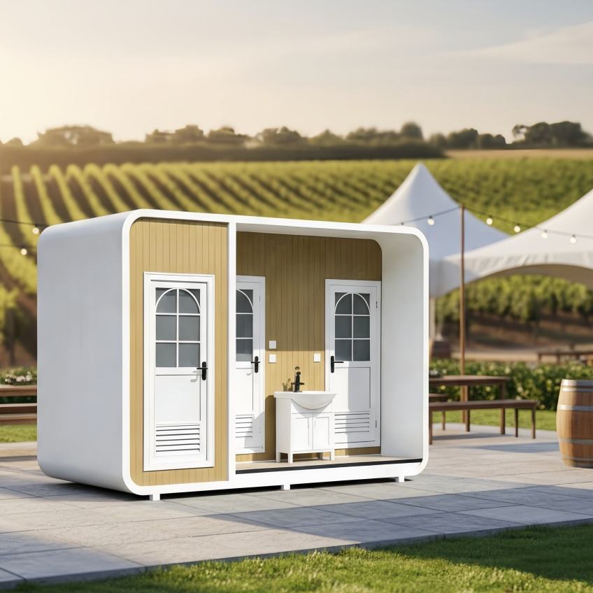 Luxury Apple Pod Outdoor Washroom application view