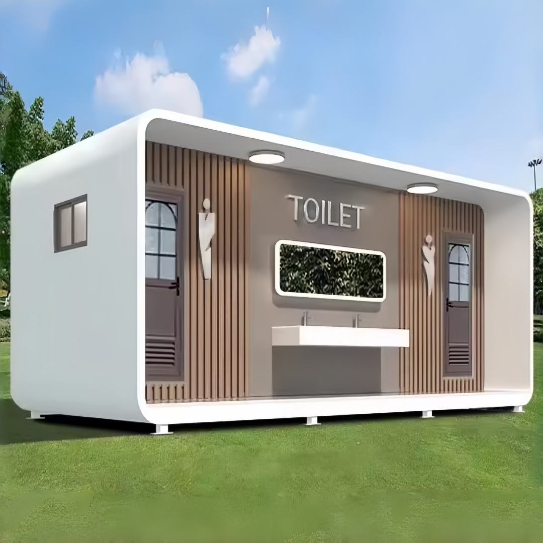 Modern Capsule-Style Outdoor Washroom application view