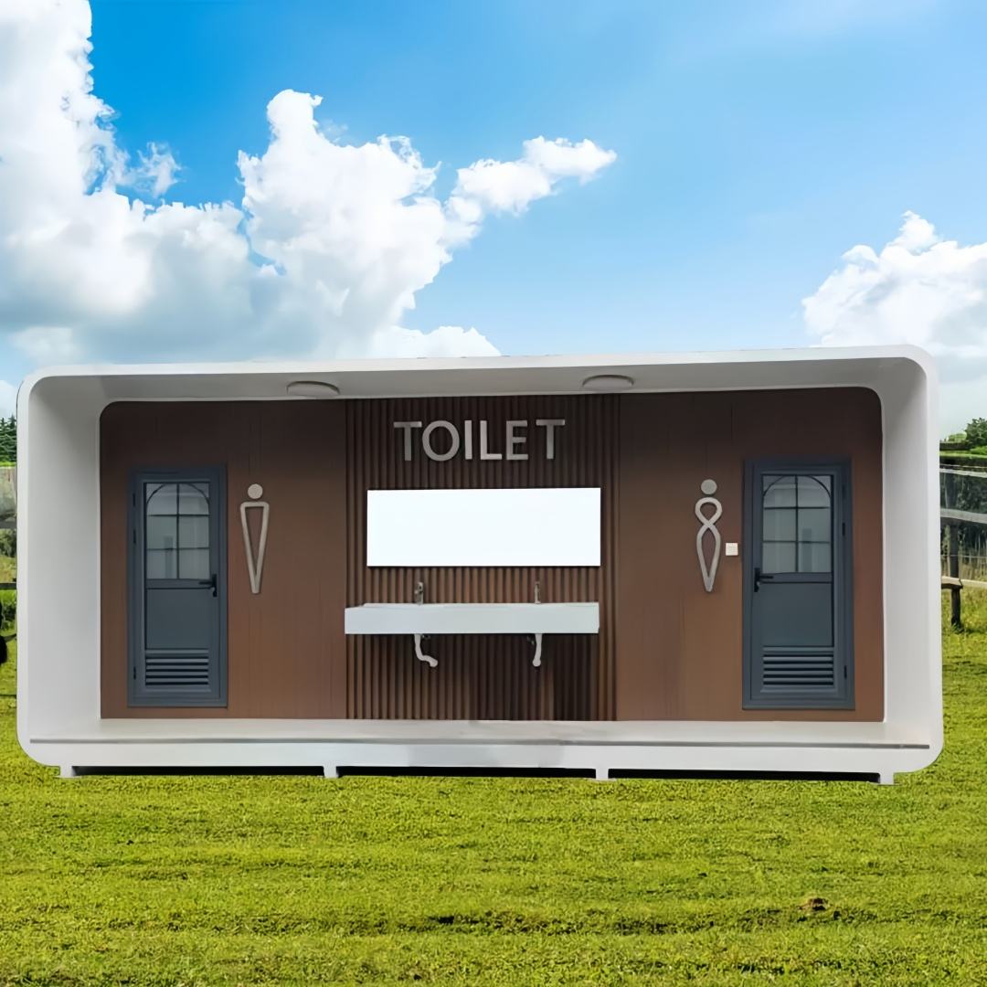Modern Capsule-Style Outdoor Washroom configuration reference
