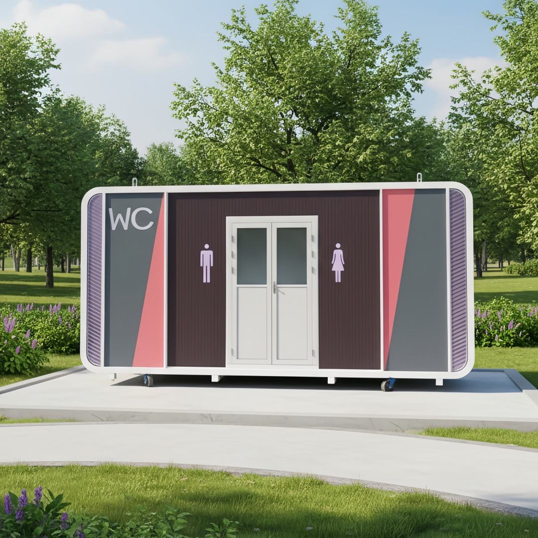 Modern Capsule-Style Outdoor Washroom cover image for a modular product in the Space Capsule House category