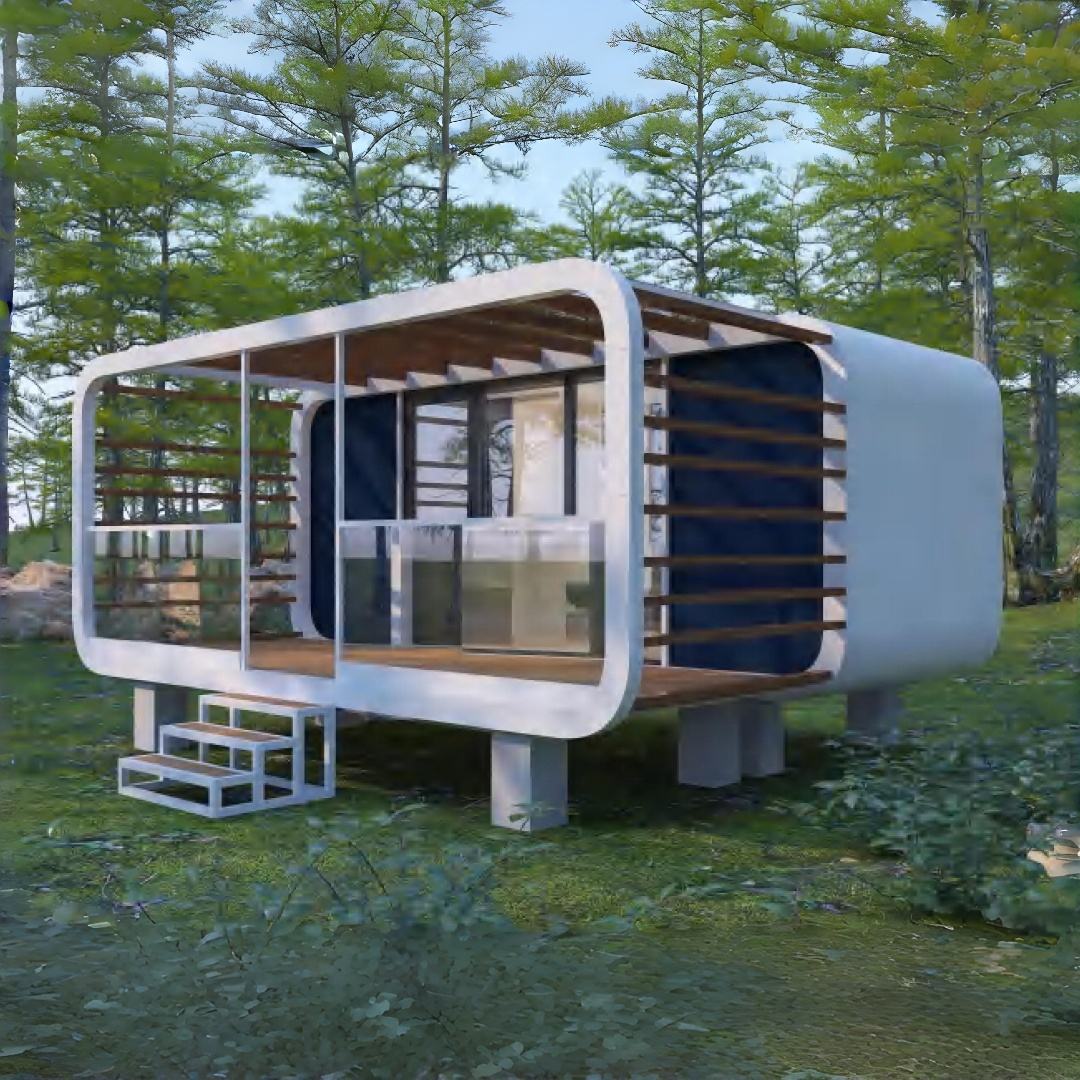 Movable Apple Pod House cover image for a modular product in the Space Capsule House category