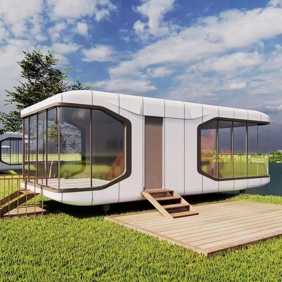 Panoramic Glass Resort Capsule House detail view