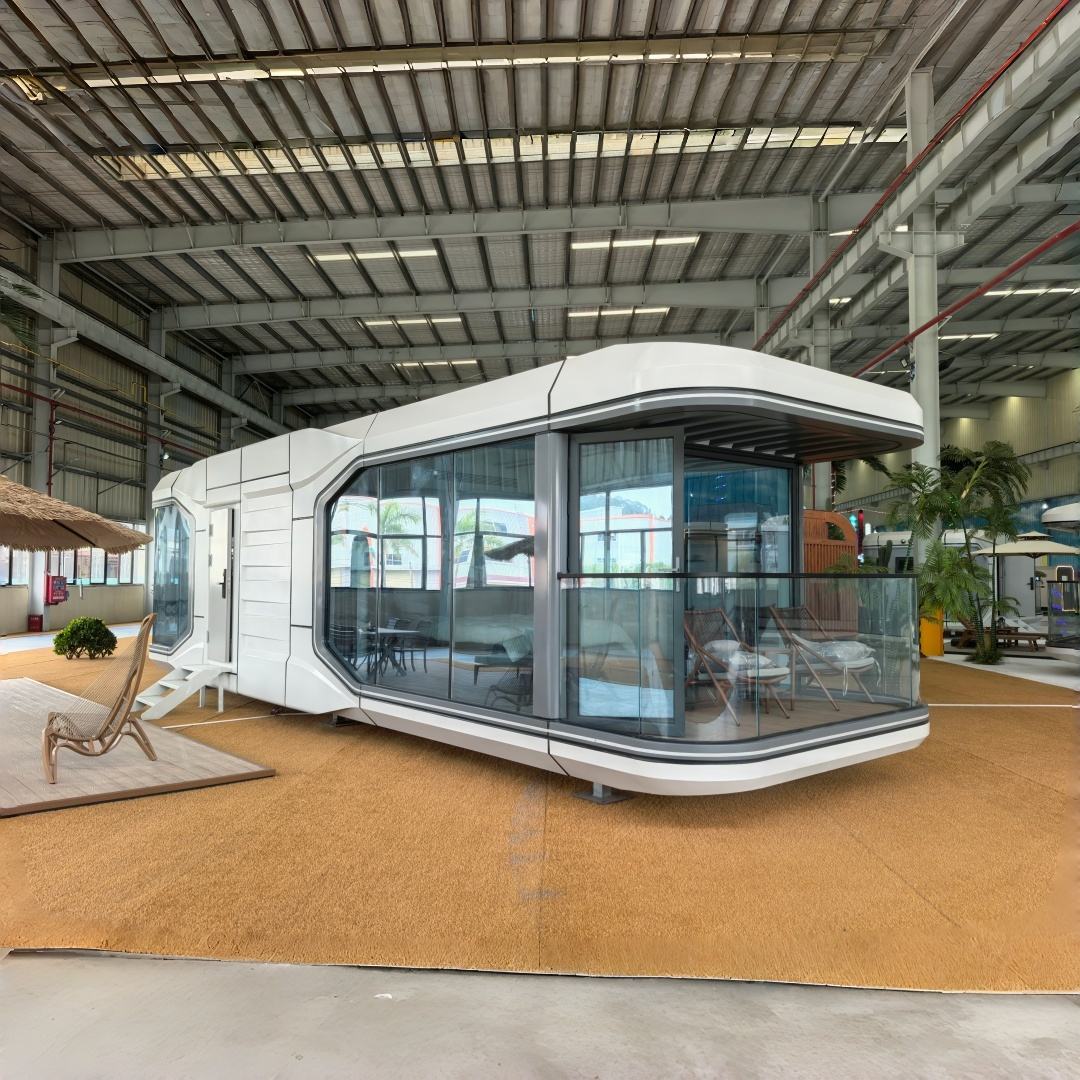 Panoramic Glass Travel Camp Pod application view