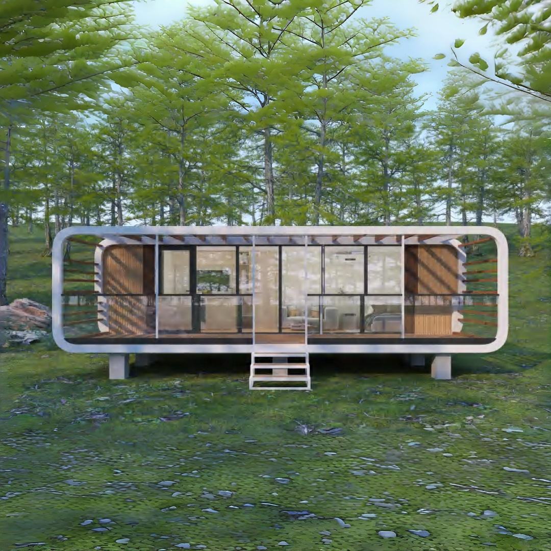 Tech-Infused Apple Prefab Cabin configuration reference