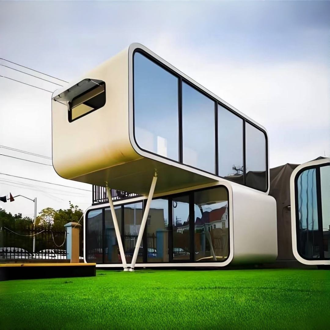 Two-Bedroom Apple Type Capsule House with Kitchen detail view