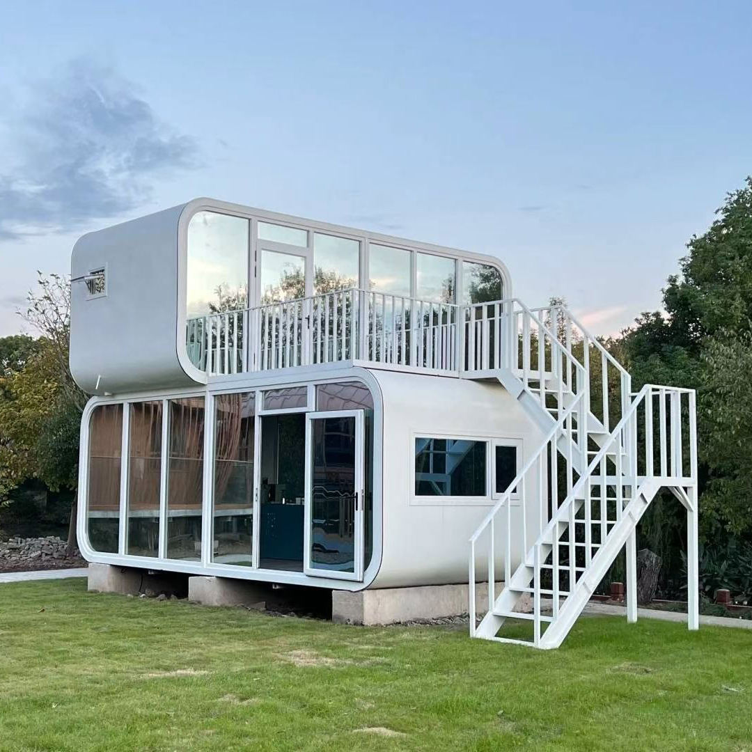 Two-Bedroom Apple Type Capsule House with Kitchen cover image for a modular product in the Space Capsule House category