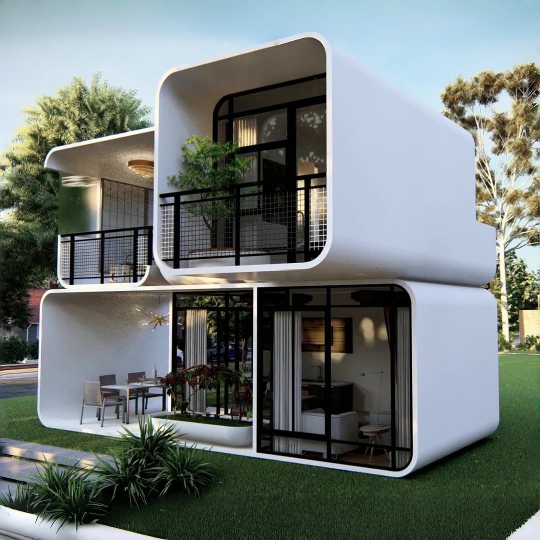 Two-Bedroom Apple Type Capsule House with Kitchen secondary view